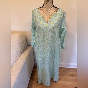 Needham Lane cotton printed kaftan dress size medium brand new with tags